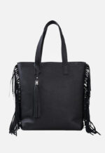 Geantă ILEANA Neagră Cu Franjuri