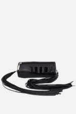 Geantă PENCIL CASE Neagră Cu Franjuri