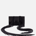 Geantă Plic ZENOVIE Neagră Cu Franjuri