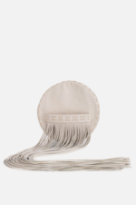 Geantă ROUND Crem Cu Franjuri