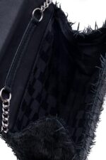 Geantă SMALL FRINGES KELLY Neagră - imagine 4