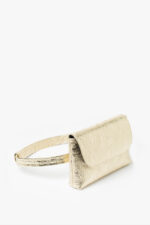 Geantă Borsetă TRIA Aurie - imagine 2