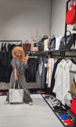 Geantă SHOPPER MAXI Argintie - imagine 3