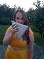 Geantă TRIANGLE Aurie - imagine 7