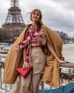 Geantă TRIANGLE Roșie Cu Franjuri - imagine 9