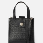 Geantă HAPPY Mini Neagră Croco