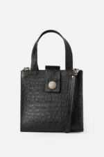 Geantă HAPPY Mini Neagră Croco