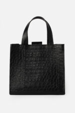 Geantă HAPPY Maxi Negru Croco - imagine 4