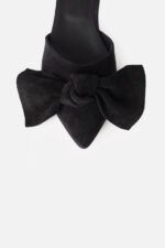 Papuci ROSA Negri Cu Fundă - imagine 5