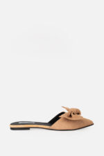 Papuci ROSA Bej Cu Fundă - imagine 4