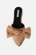 Papuci ROSA Bej Cu Fundă - imagine 5