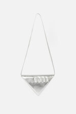 Geantă TRIANGLE Argintie - imagine 4