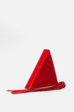 Geantă TRIANGLE Roșie Cu Franjuri - imagine 2