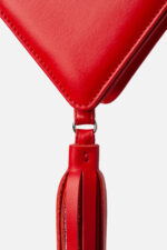 Geantă TRIANGLE Roșie Cu Franjuri - imagine 7