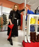 Geantă TRIANGLE Roșie Cu Franjuri - imagine 4