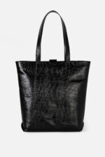 Geantă IOANA Negru Croco - imagine 4