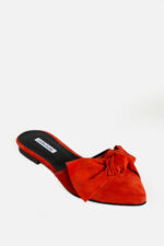 Papuci ROSA Portocalii Cu Fundă