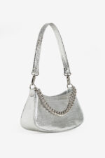 Geantă JACQUELINE Argintie