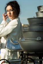 Geantă JACQUELINE Argintie - imagine 8