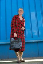 Geantă NATHALIE Neagră Croco - imagine 7