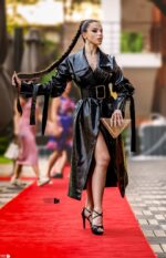 Geantă TRIANGLE Auriu Croco - imagine 3