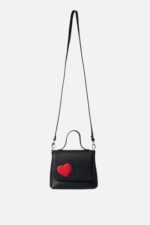 Geantă MINI LOVE Neagră Cu Inimă - imagine 2
