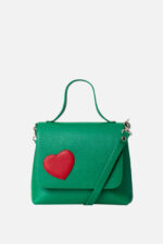 Geantă MINI LOVE Verde Cu Inimă