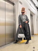 Geantă LEYLA Gri Cu Negru - imagine 2