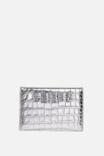 Geantă WENDY Argintie Croco