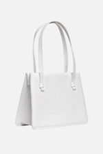 Geantă MARGOT Alb Croco - imagine 2