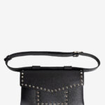 Geantă Borsetă ZELDA Neagră Cu Capse