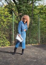 Geantă GAIA Argintie cu Capse - imagine 2