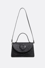 Geantă AMELIE Neagră Cu Inimă - imagine 4