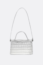 Geantă AMELIE Argintie Cu Inimă - imagine 7