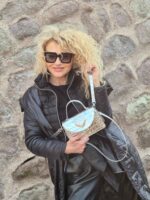 Geantă AMELIE Argintie Cu Inimă - imagine 2