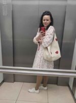 Geantă SACK Crem Cu Inimi - imagine 7