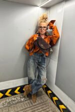 Geantă LEYLA Maro Suede - imagine 2