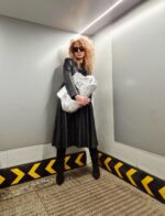 Geantă Plic LINDA Argintie - imagine 4