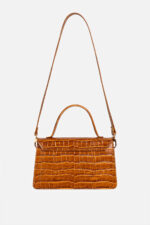 Geantă AMELIE Camel Croco - imagine 6