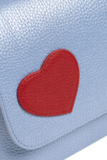 Geantă MINI LOVE Bleu Perlat cu Inimă - imagine 5