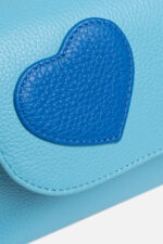 Geantă Borsetă TRIA Bleu cu Inimă Albastră - imagine 5