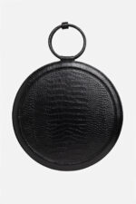 Geantă Rotundă  KAIRA Negru Croco