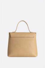 Geantă MINI LOVE Bej cu Inimă Rebelă Maro - imagine 4