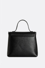 Geantă MINI LOVE Neagră cu Inimă Rebelă Albă - imagine 5