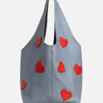 Geantă SACK Gri cu Inimi