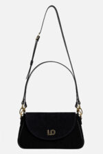 Geantă LEYLA Negru Suede - imagine 3