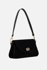 Geantă LEYLA Negru Suede - imagine 5