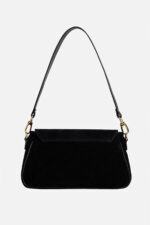 Geantă LEYLA Negru Suede - imagine 8