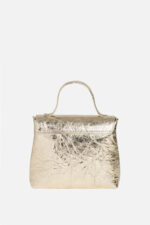 Geantă MINI LOVE Aurie cu Inimă Roșie - imagine 6