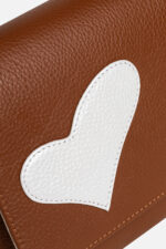Geantă MINI LOVE Camel cu Inimă Rebelă Albă - imagine 7